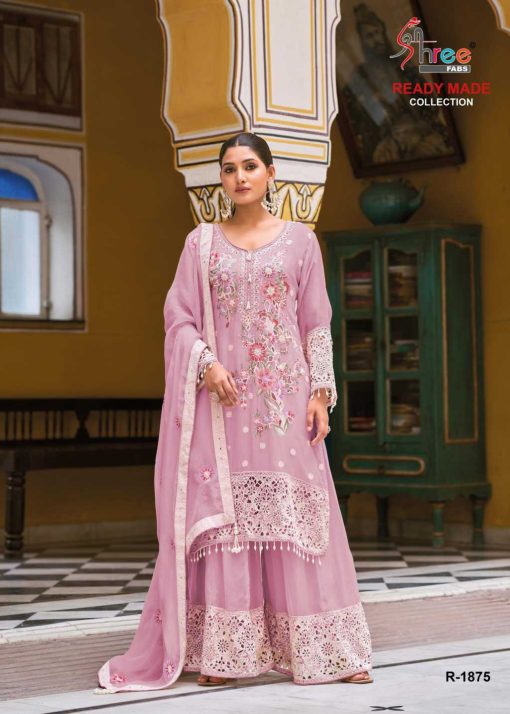 Shree Fabs R 1875 A D Chiffon Readymade Salwar Suit Catalog 4 Pcs 7 510x714 - Shree Fabs R 1875 A-D Chiffon Readymade Salwar Suit Catalog 4 Pcs