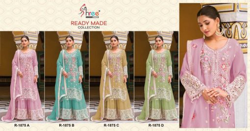 Shree Fabs R 1875 A D Chiffon Readymade Salwar Suit Catalog 4 Pcs 9 510x268 - Shree Fabs R 1875 A-D Chiffon Readymade Salwar Suit Catalog 4 Pcs