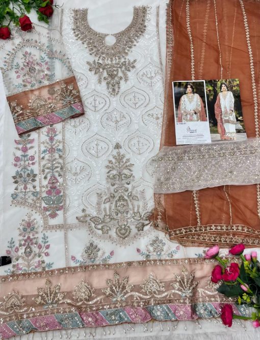 Shree Fabs S 1182 Organza Salwar Suit Catalog 4 Pcs 8 510x665 - Shree Fabs S 1182 Organza Salwar Suit Catalog 4 Pcs