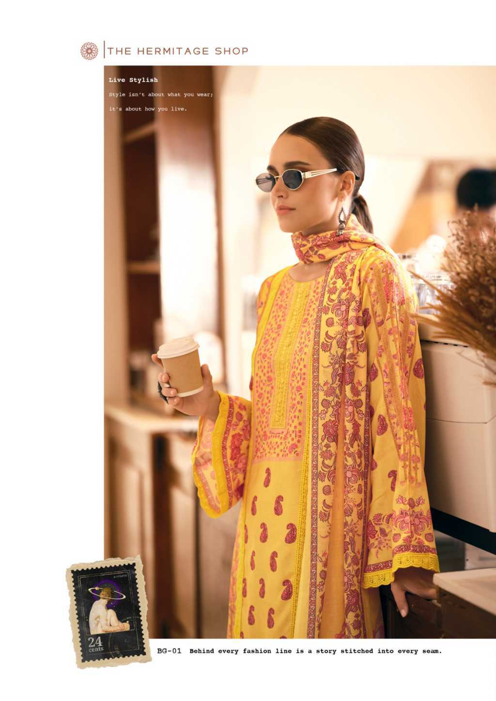 The Heritage Shop Bagh Vol 3 Cotton Salwar Suit Catalog 6 Pcs (5) The Heritage Shop Bagh Vol 3 Cotton Salwar Suit Catalog 6 Pcs - Image 6