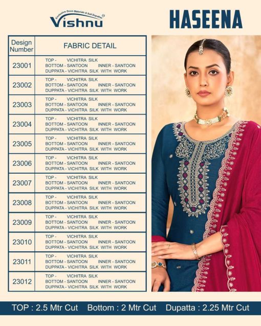 Vishnu Haseena Silk Salwar Suit Catalog 12 Pcs 13 510x638 - Vishnu Haseena Silk Salwar Suit Catalog 12 Pcs