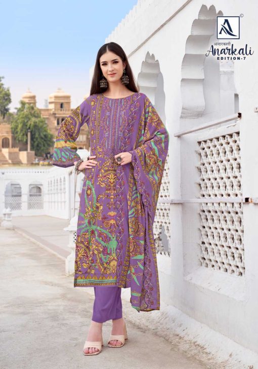 Alok Anarkali Vol 7 Cotton Salwar Suit Catalog 8 Pcs 8 510x728 - Alok Anarkali Vol 7 Cotton Salwar Suit Catalog 8 Pcs