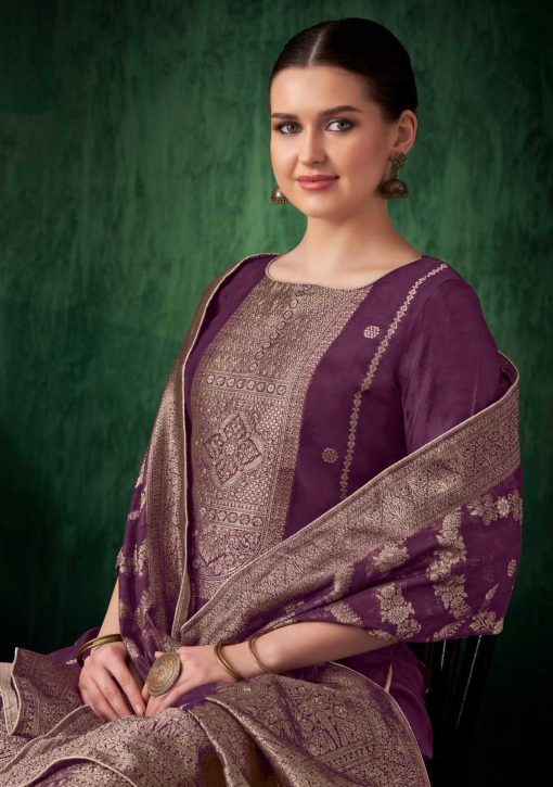 Alok Empire Jacquard Salwar Suit Catalog 6 Pcs 11 510x725 - Alok Empire Jacquard Salwar Suit Catalog 6 Pcs