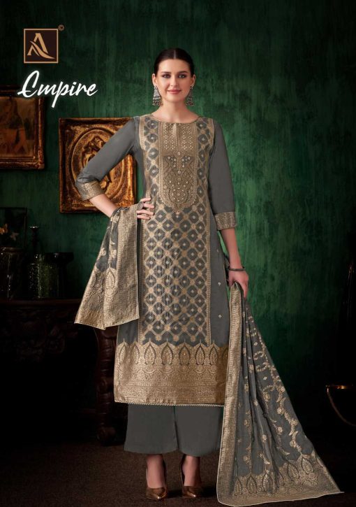 Alok Empire Jacquard Salwar Suit Catalog 6 Pcs 3 510x725 - Alok Empire Jacquard Salwar Suit Catalog 6 Pcs