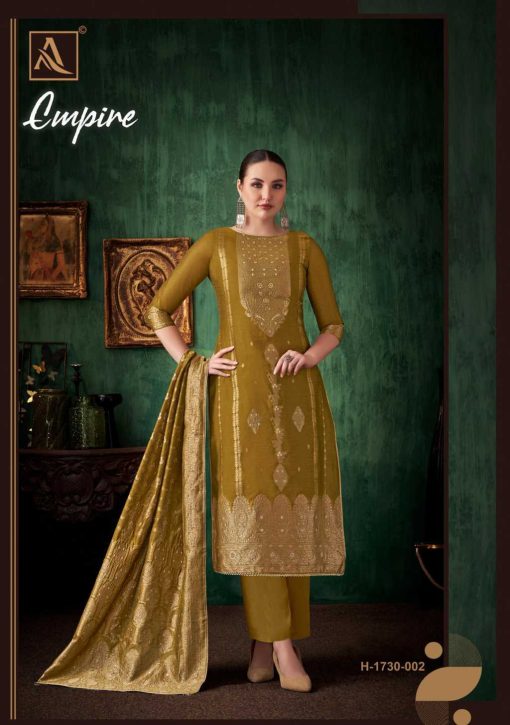 Alok Empire Jacquard Salwar Suit Catalog 6 Pcs 8 510x725 - Alok Empire Jacquard Salwar Suit Catalog 6 Pcs