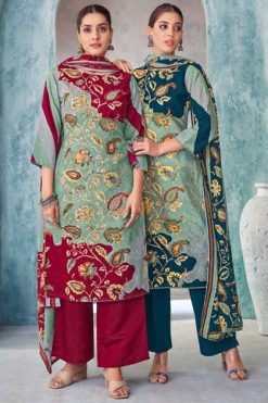 Alok Hezal Vol 2 Viscose Salwar Suit Catalog 6 Pcs