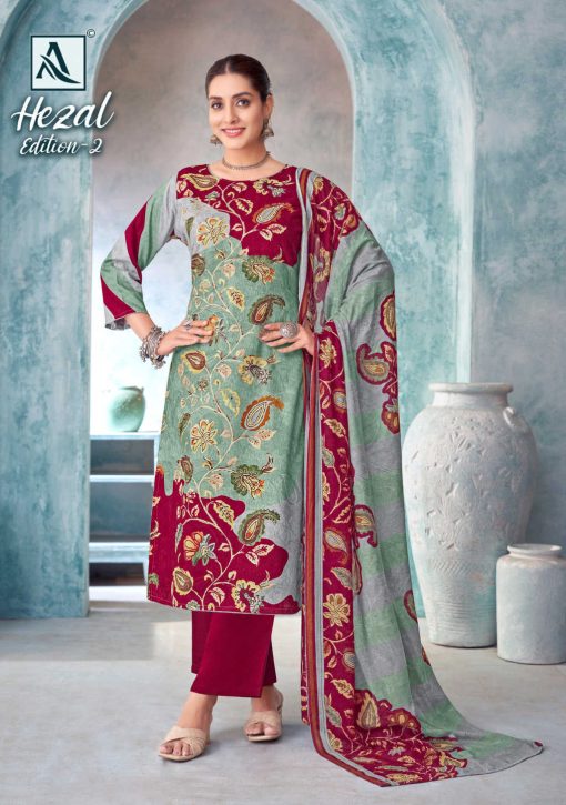 Alok Hezal Vol 2 Viscose Salwar Suit Catalog 6 Pcs 8 510x725 - Alok Hezal Vol 2 Viscose Salwar Suit Catalog 6 Pcs