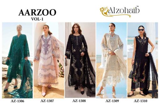 Alzohaib Aarzoo Vol 1 Cotton Salwar Suit Catalog 5 Pcs 7 510x340 - Alzohaib Aarzoo Vol 1 Cotton Salwar Suit Catalog 5 Pcs