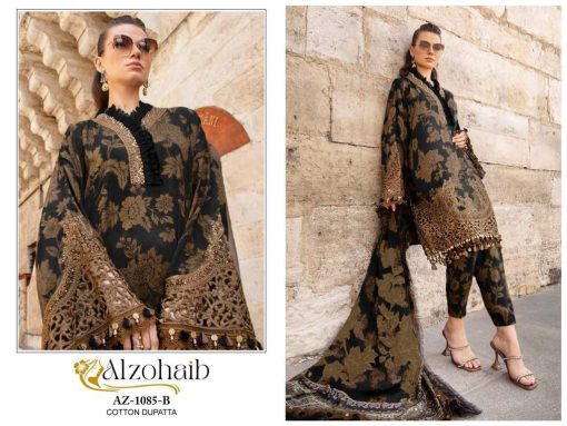 Alzohaib DN 1084 1085 Chiffon Cotton Salwar Suit Catalog 4 Pcs 1 510x383 - Alzohaib DN 1084-1085 Chiffon Cotton Salwar Suit Catalog 4 Pcs