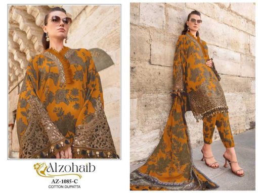 Alzohaib DN 1084 1085 Chiffon Cotton Salwar Suit Catalog 4 Pcs 2 510x383 - Alzohaib DN 1084-1085 Chiffon Cotton Salwar Suit Catalog 4 Pcs