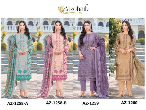 Alzohaib DN 1258 1260 Chiffon Cotton Salwar Suit Catalog 4 Pcs 10 1 510x383 - Alzohaib DN 1258-1260 Chiffon Cotton Salwar Suit Catalog 4 Pcs