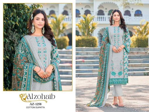 Alzohaib DN 1258 1260 Chiffon Cotton Salwar Suit Catalog 4 Pcs 2 1 510x383 - Alzohaib DN 1258-1260 Chiffon Cotton Salwar Suit Catalog 4 Pcs
