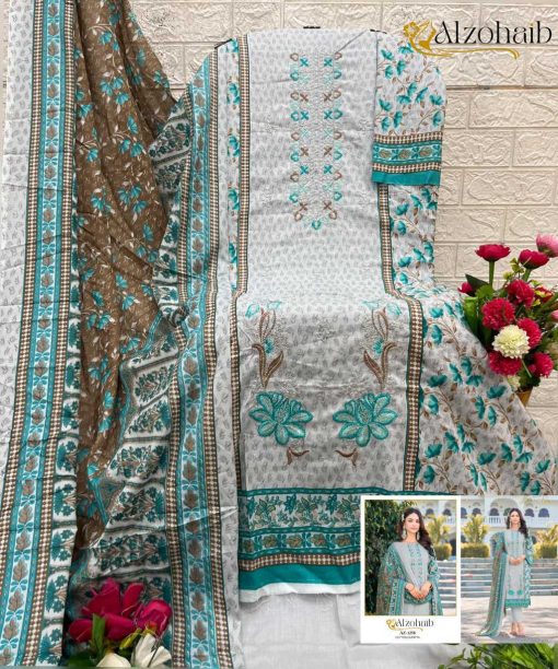 Alzohaib DN 1258 1260 Chiffon Cotton Salwar Suit Catalog 4 Pcs 6 1 510x612 - Alzohaib DN 1258-1260 Chiffon Cotton Salwar Suit Catalog 4 Pcs