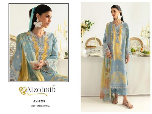 Alzohaib DN 1294 1300 Chiffon Cotton Salwar Suit Catalog 7 Pcs 2 510x383 - Alzohaib DN 1294-1300 Chiffon Cotton Salwar Suit Catalog 7 Pcs