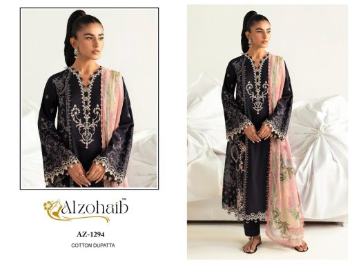 Alzohaib DN 1294 1300 Chiffon Cotton Salwar Suit Catalog 7 Pcs 5 510x383 - Alzohaib DN 1294-1300 Chiffon Cotton Salwar Suit Catalog 7 Pcs