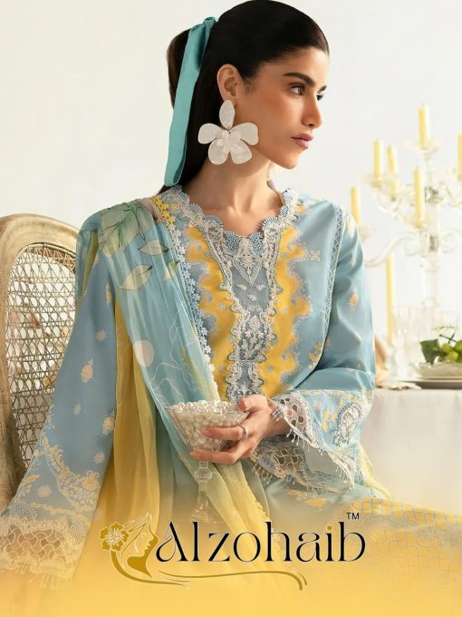 Alzohaib DN 1294 1300 Chiffon Cotton Salwar Suit Catalog 7 Pcs 7 510x680 - Alzohaib DN 1294-1300 Chiffon Cotton Salwar Suit Catalog 7 Pcs