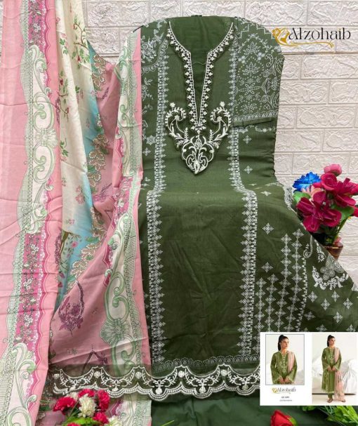 Alzohaib DN 1294 1300 Chiffon Cotton Salwar Suit Catalog 7 Pcs 9 510x607 - Alzohaib DN 1294-1300 Chiffon Cotton Salwar Suit Catalog 7 Pcs