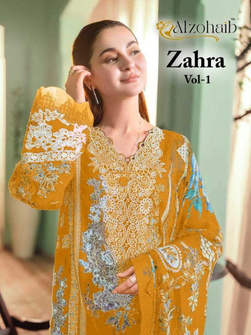 Alzohaib Zahra Vol 1 Chiffon Cotton Salwar Suit Catalog 4 Pcs 1 510x680 - Alzohaib Zahra Vol 1 Chiffon Cotton Salwar Suit Catalog 4 Pcs