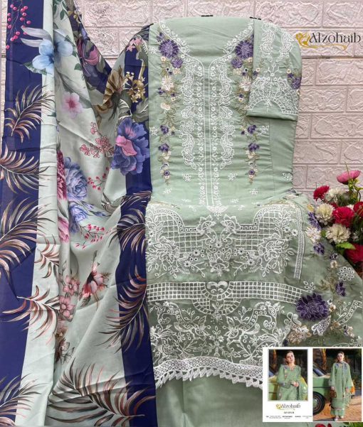 Alzohaib Zahra Vol 2 Chiffon Cotton Salwar Suit Catalog 4 Pcs 7 510x601 - Alzohaib Zahra Vol 2 Chiffon Cotton Salwar Suit Catalog 4 Pcs