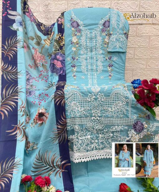 Alzohaib Zahra Vol 2 Chiffon Cotton Salwar Suit Catalog 4 Pcs 9 510x617 - Alzohaib Zahra Vol 2 Chiffon Cotton Salwar Suit Catalog 4 Pcs