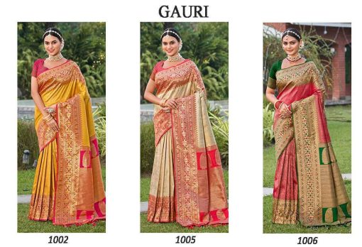 Astita Gauri Banarasi Silk Saree Sari Catalog 3 Pcs 4 510x348 - Astita Gauri Banarasi Silk Saree Sari Catalog 3 Pcs