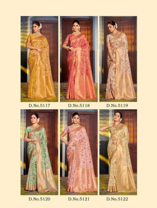 Astita Swarnika Banarasi Silk Saree Sari Catalog 6 Pcs 7 510x675 - Astita Swarnika Banarasi Silk Saree Sari Catalog 6 Pcs