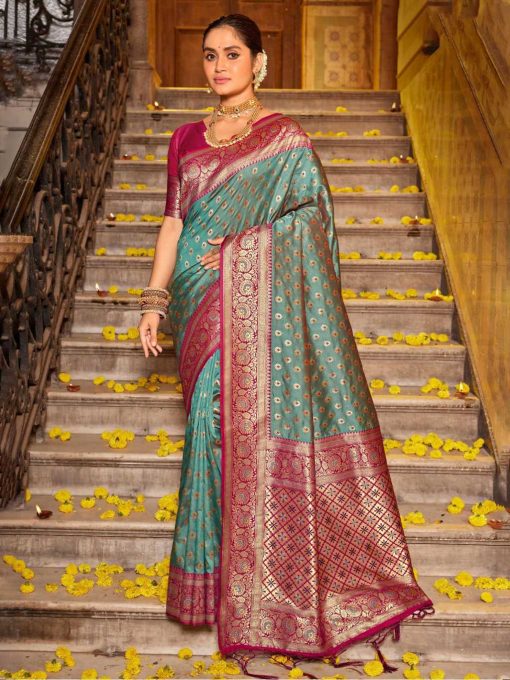Astita Vaani Banarasi Silk Saree Sari Catalog 4 Pcs 2 510x680 - Astita Vaani Banarasi Silk Saree Sari Catalog 4 Pcs