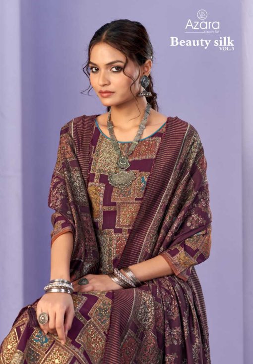 Azara Beauty Silk Vol 3 Muslin Salwar Suit Catalog 4 Pcs 1 510x733 - Azara Beauty Silk Vol 3 Muslin Salwar Suit Catalog 4 Pcs