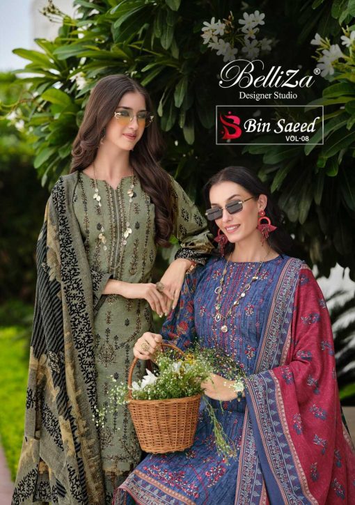 Belliza Bin Saeed Vol 8 Cotton Salwar Suit Catalog 8 Pcs 1 510x725 - Belliza Bin Saeed Vol 8 Cotton Salwar Suit Catalog 8 Pcs