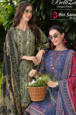 Belliza Bin Saeed Vol 8 Cotton Salwar Suit Catalog 8 Pcs 247x371 - Surat Fabrics