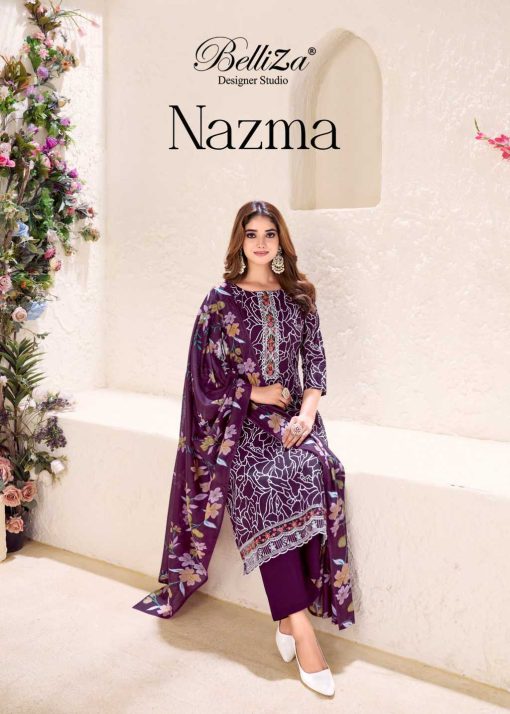 Belliza Nazma Cotton Salwar Suit Catalog 6 Pcs 1 510x714 - Belliza Nazma Cotton Salwar Suit Catalog 6 Pcs