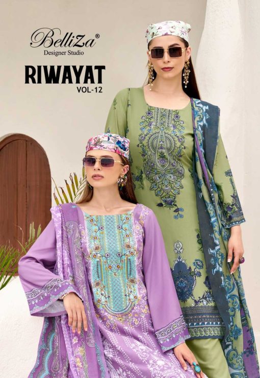 Belliza Riwayat Vol 12 Viscose Salwar Suit Catalog 8 Pcs 1 510x740 - Belliza Riwayat Vol 12 Viscose Salwar Suit Catalog 8 Pcs