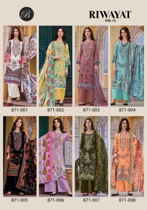 Belliza Riwayat Vol 13 Viscose Salwar Suit Catalog 8 Pcs 14 510x725 - Belliza Riwayat Vol 13 Viscose Salwar Suit Catalog 8 Pcs