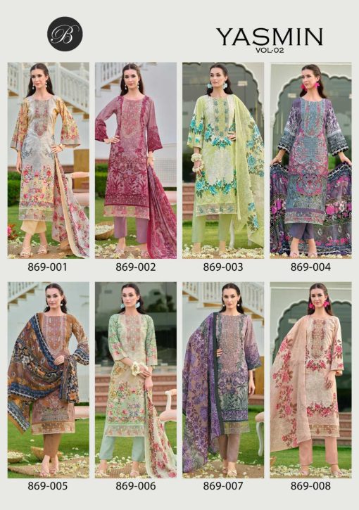 Belliza Yasmin Vol 2 Cotton Salwar Suit Catalog 8 Pcs 15 510x725 - Belliza Yasmin Vol 2 Cotton Salwar Suit Catalog 8 Pcs