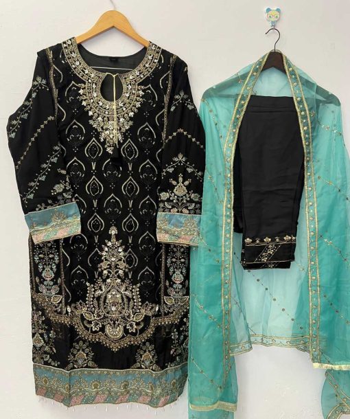 Bilqis B 142 Q T Georgette Readymade Suit Catalog 4 Pcs 2 510x610 - Bilqis B 142 Q-T Georgette Readymade Suit Catalog 4 Pcs
