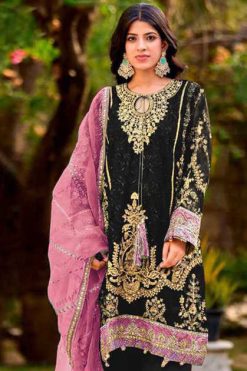 Bilqis B 142 Q T Georgette Readymade Suit Catalog 4 Pcs 247x371 - Surat Fabrics