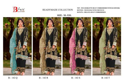 Bilqis B 142 Q T Georgette Readymade Suit Catalog 4 Pcs 9 510x340 - Bilqis B 142 Q-T Georgette Readymade Suit Catalog 4 Pcs