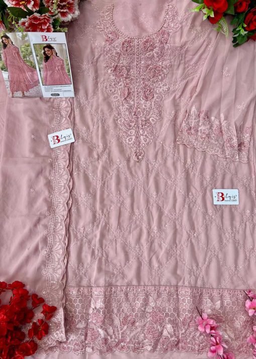 Bilqis B 143 E H Georgette Salwar Suit Catalog 4 Pcs 2 510x716 - Bilqis B 143 E-H Georgette Salwar Suit Catalog 4 Pcs