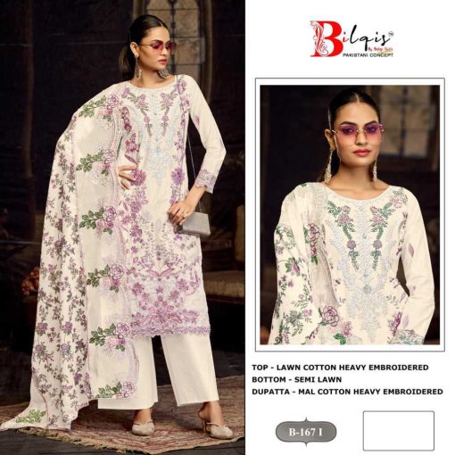 Bilqis B 167 I L Cotton Salwar Suit Catalog 4 Pcs 1 510x510 - Bilqis B 167 I-L Cotton Salwar Suit Catalog 4 Pcs