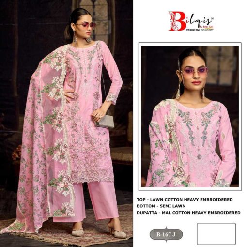 Bilqis B 167 I L Cotton Salwar Suit Catalog 4 Pcs 2 510x510 - Bilqis B 167 I-L Cotton Salwar Suit Catalog 4 Pcs