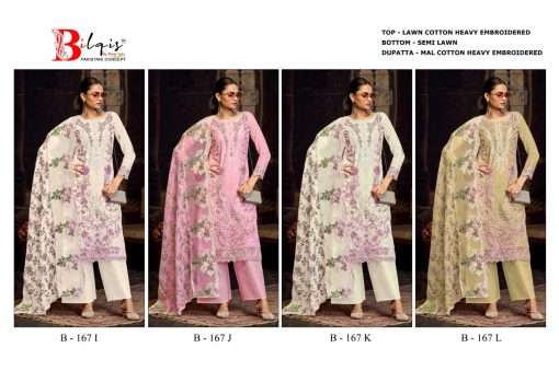 Bilqis B 167 I L Cotton Salwar Suit Catalog 4 Pcs 5 510x339 - Bilqis B 167 I-L Cotton Salwar Suit Catalog 4 Pcs