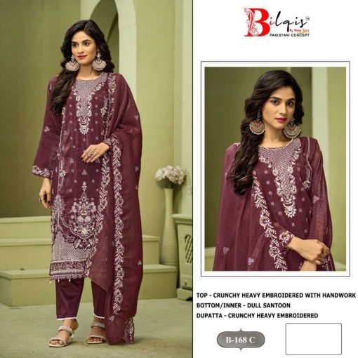 Bilqis B 168 A D Fancy Salwar Suit Catalog 4 Pcs 1 510x510 - Bilqis B 168 A-D Fancy Salwar Suit Catalog 4 Pcs