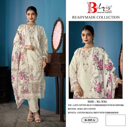 Bilqis B 205 A D Cotton Readymade Salwar Suit Catalog 4 Pcs 1 510x510 - Bilqis B 205 A-D Cotton Readymade Salwar Suit Catalog 4 Pcs