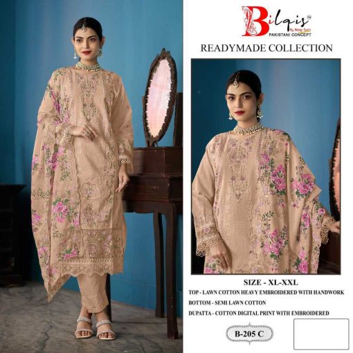 Bilqis B 205 A D Cotton Readymade Salwar Suit Catalog 4 Pcs 7 510x510 - Bilqis B 205 A-D Cotton Readymade Salwar Suit Catalog 4 Pcs