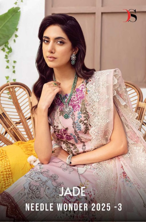 Deepsy Jade Needle Wonder 25 Vol 3 Chiffon Cotton Salwar Suit Catalog 8 Pcs 1 510x772 - Deepsy Jade Needle Wonder 25 Vol 3 Chiffon Cotton Salwar Suit Catalog 8 Pcs