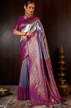 Hi Studio Kanjivaram Series Vol 4 Silk Saree Sari Catalog 6 Pcs 10 247x371 - Surat Fabrics
