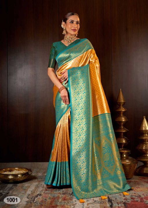 Hi Studio Kanjivaram Series Vol 4 Silk Saree Sari Catalog 6 Pcs 3 510x714 - Hi Studio Kanjivaram Series Vol 4 Silk Saree Sari Catalog 6 Pcs