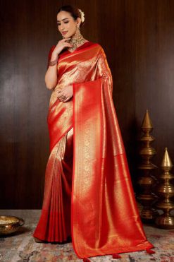 Hi Studio Kanjivaram Series Vol 9 Silk Saree Sari Catalog 6 Pcs 247x371 - Surat Fabrics