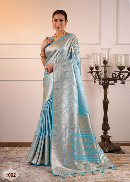 Hi Studio Makhmali Satin Series Vol 7 Saree Sari Catalog 5 Pcs 4 510x714 - Hi Studio Makhmali Satin Series Vol 7 Saree Sari Catalog 5 Pcs
