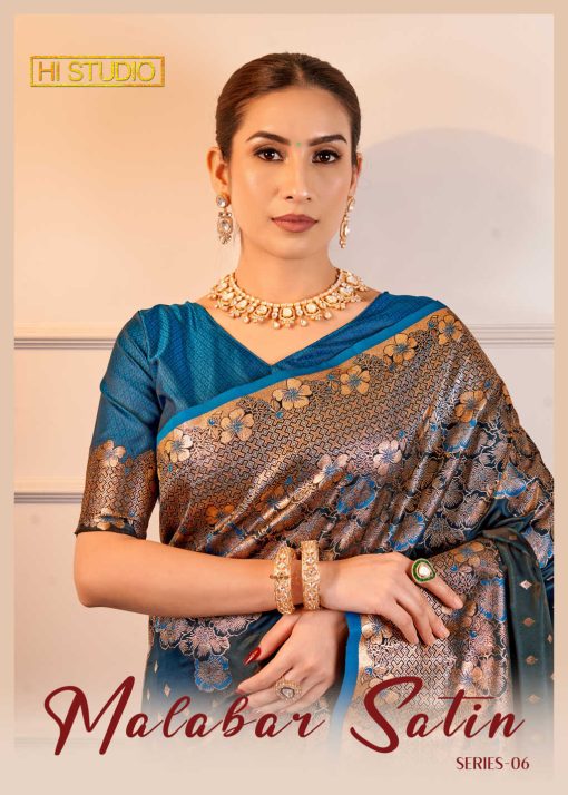 Hi Studio Malabar Satin Series Vol 6 Saree Sari Catalog 4 Pcs 1 510x714 - Hi Studio Malabar Satin Series Vol 6 Saree Sari Catalog 4 Pcs